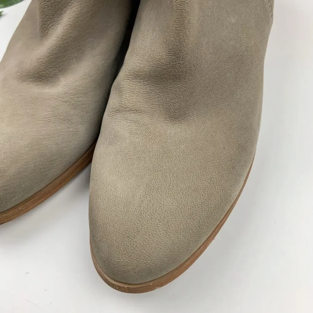 Sam Edelman Prentice Convertible Mules Booties Grey Leather Ankle Boots Womens 8
